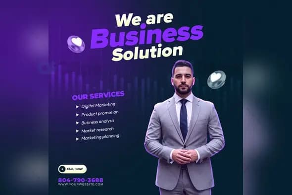 Business Solutions Service Flyer