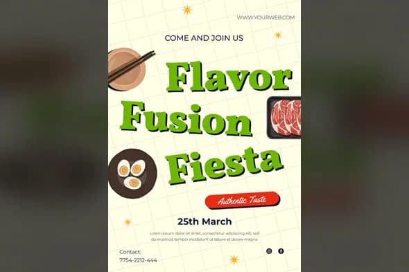Food Festival Promotion Flyer Template