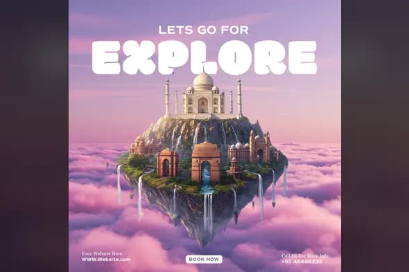 Fantasy India Travel Flyer Template