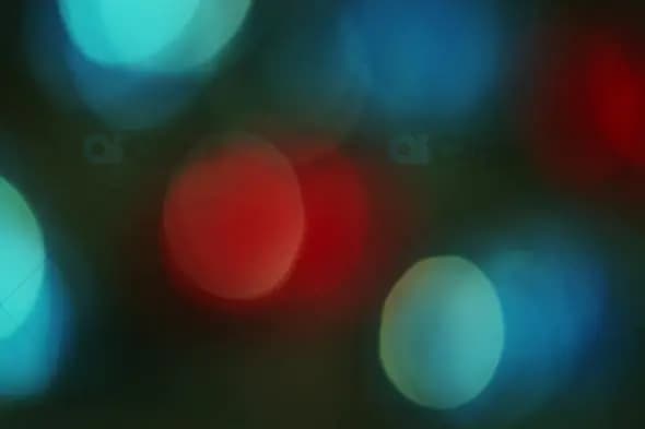 Soft Red and Blue Bokeh Lights for Festive Motion Graphics