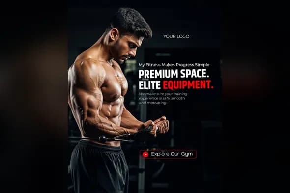 Dynamic Fitness & Gym Ad Template