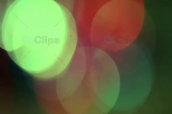 Bright Green and Red Bokeh Lights for Creative Motion Graphics