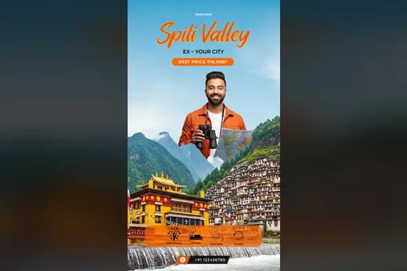 Himalayan Adventure Tour Ad Template