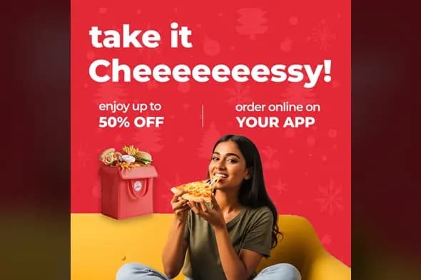 Holiday Food Delivery Promo Template