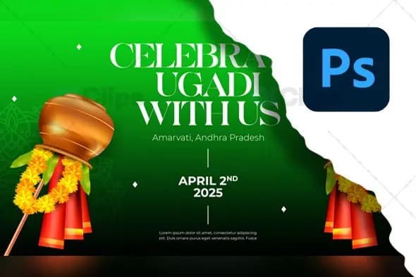 Ugadi Festival Celebration PSD Template