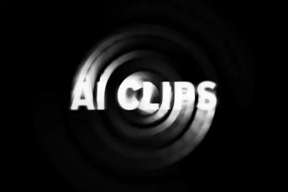 Monochrome  Radial Blur Text Effect