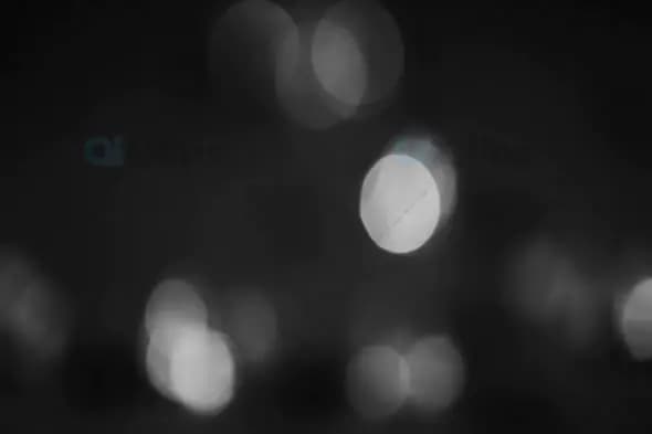 Black and White Bokeh Lights for Elegant and Timeless Motion Graphics