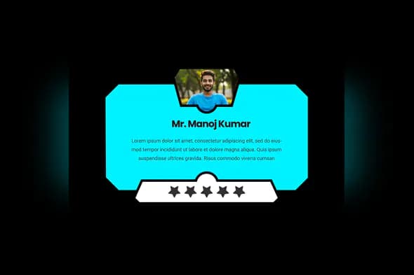 Modern Profile Card Template