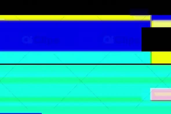 Vibrant Horizontal Glitch Blocks - Abstract Digital Distortion Motion Graphic