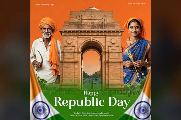 indian Republic Day Celebration PSD Template