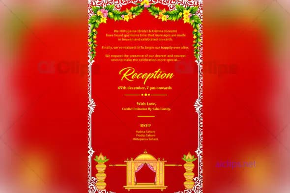 Reception Invitation Template