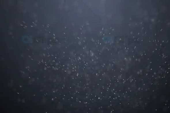 Subtle Snowfall with Dark Background – Tranquil Winter Particle Motion