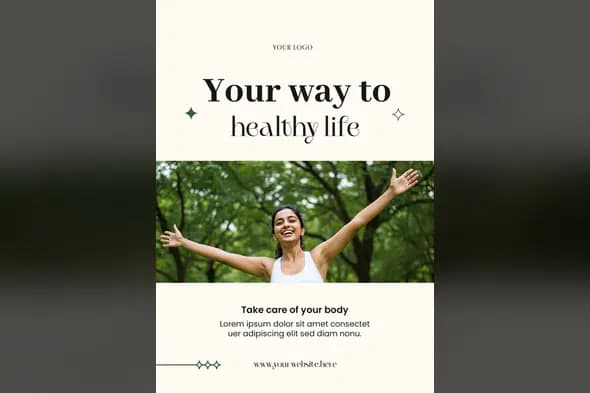 Wellness Lifestyle Promotional Template