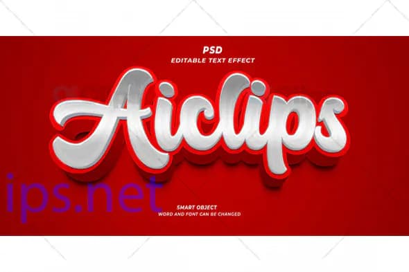 Retro Script Text Effect PSD