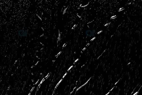 Rain on Window with Dark Ambient Lighting