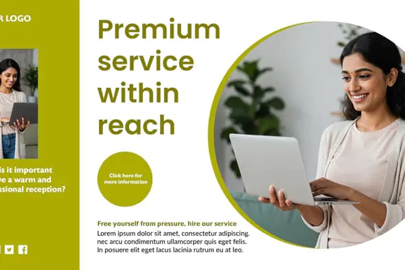 Premium Service Marketing Template