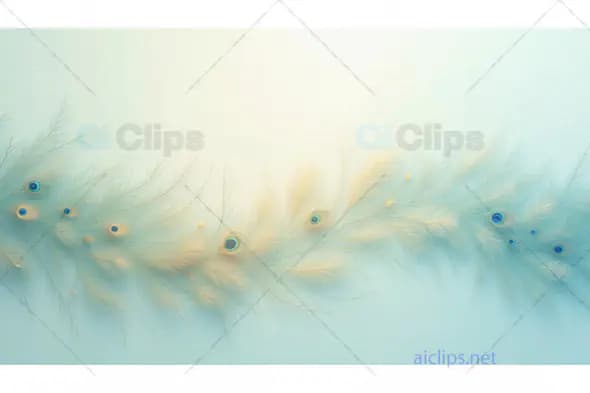Elegant Peacock Feather Design on Soft Background