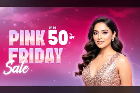 Chic Pink Friday Sale Promo Template