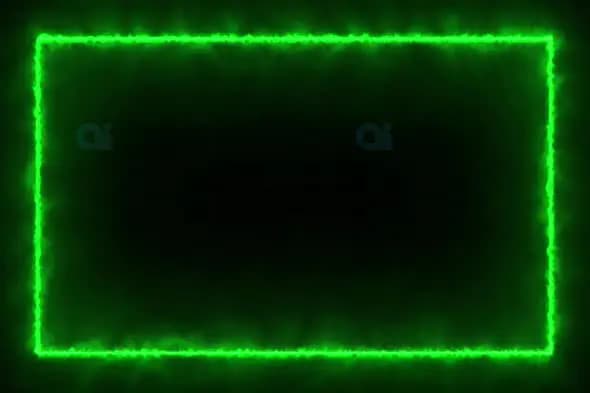Green Electrified Frame Border Effect
