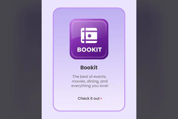 Book Events, Movies, Dining App Template