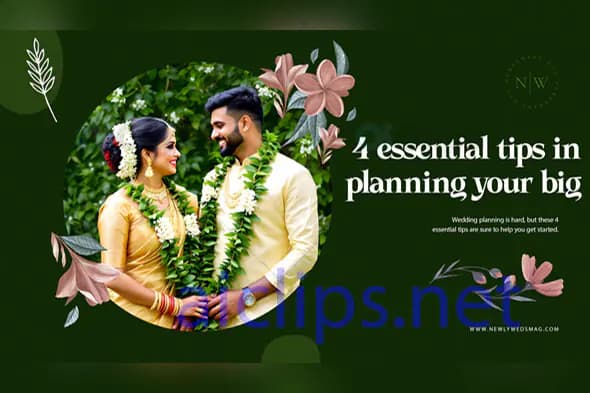 Wedding Planning Tips Banner PSD Template