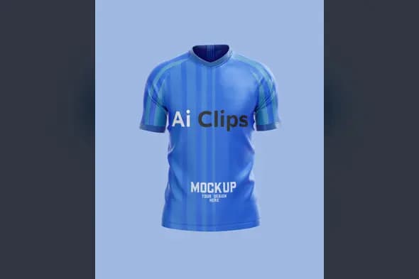 Front View Sports Jersey Mockup