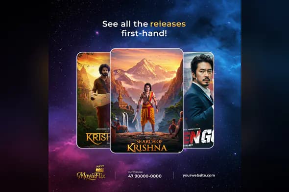 MovieFlix Streaming Service Ad Template
