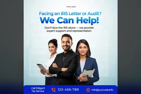 Tax Advisory & Audit Support Promo Template