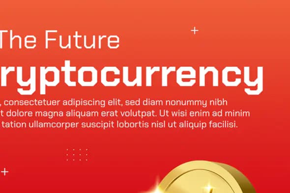 Cryptocurrency Promotion Banner Template