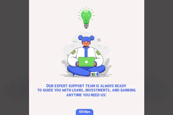 Enhanced Financial Services Support Illustration Template