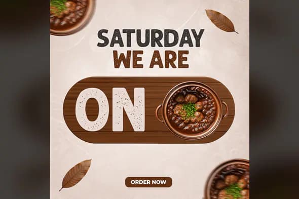 Enhanced Hearty Stew Saturday Promo Template
