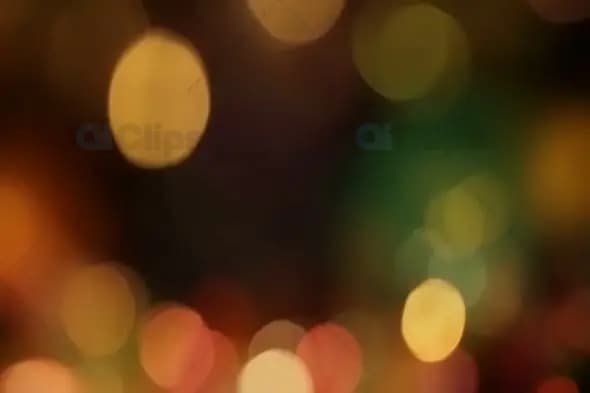 Warm Festive Bokeh with Soft Glowing Orbs