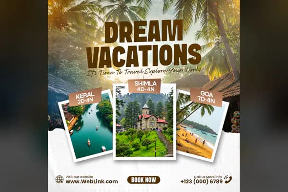 Tour Package Dream Vacations Travel Template