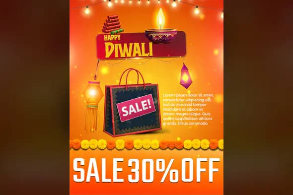 Diwali Sale Promotion Template