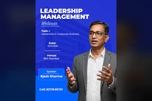 Leadership Management Webinar PSD Template