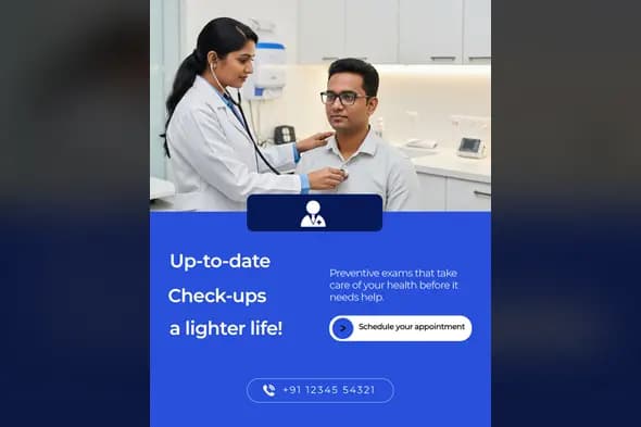 Medical Health Check-up Social Media Ad