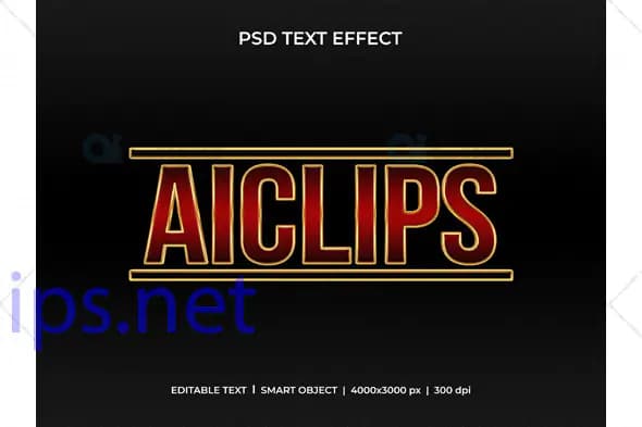 Elegant Gold Frame Text Effect PSD