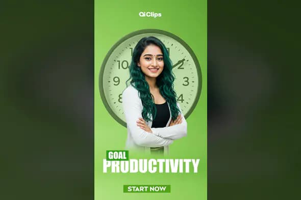 Enhanced Goal Productivity Banner Template