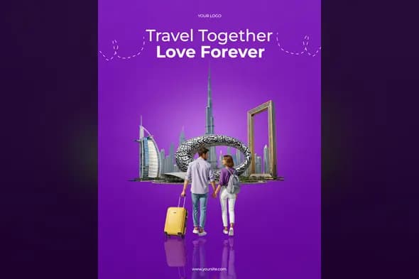 Romantic Dubai Travel Promo Template