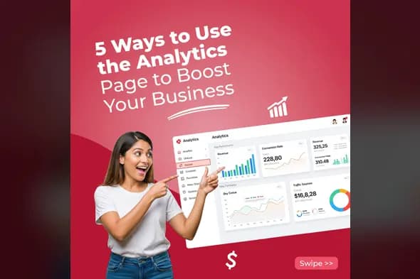 Business Growth & Analytics Ad Template