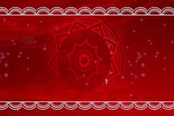 Elegant Red Mandala with White Borders - Festive Celebration Motion Graphic