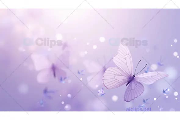 Dreamy Lavender Butterfly Flight Background