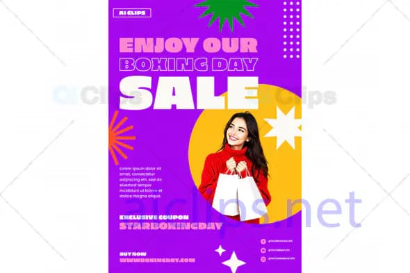 Boxing Day Sale Promotion PSD Template