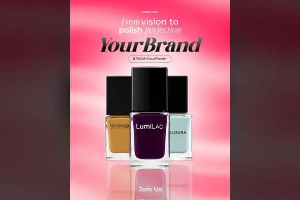 Luxe Nail Lacquer Ad Template