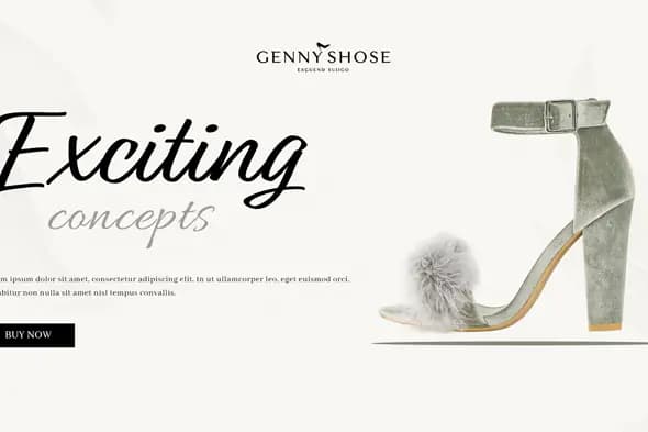 Luxury Shoe Brand Banner Template