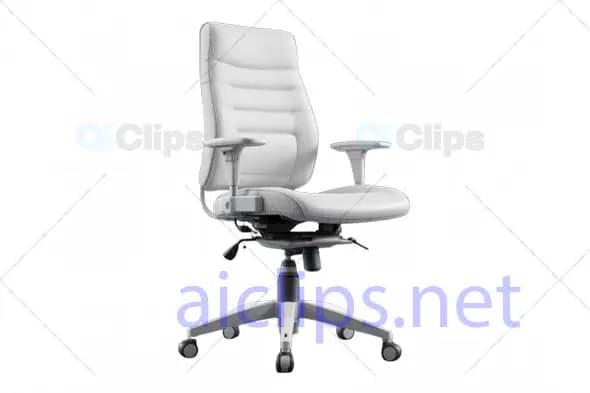 Modern 3D Office Chair Model with Ergonomic Design