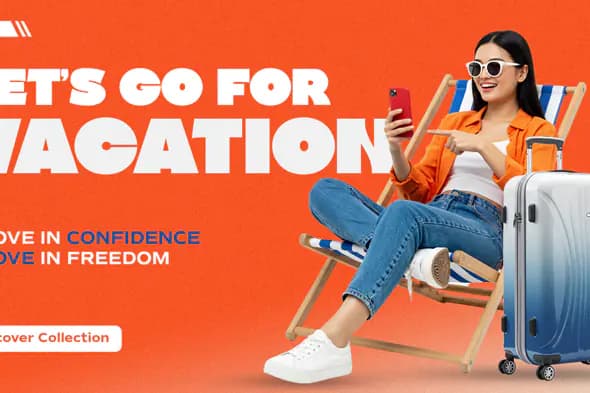 acation Luggage Travel Promotion Template