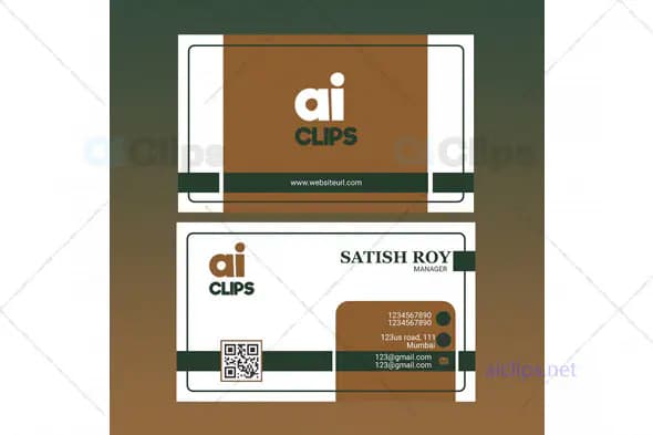Professional Manager Business Card PSD Template