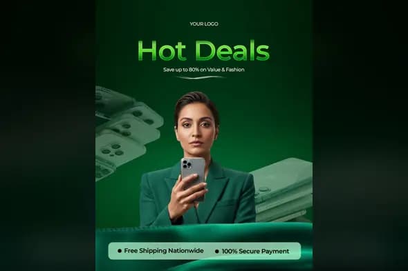 Electronics & Fashion Sale Ad Template
