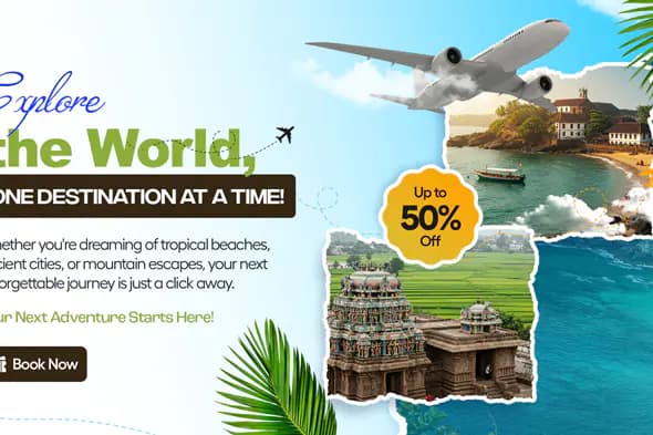 Travel Agency Promotion Banner Template